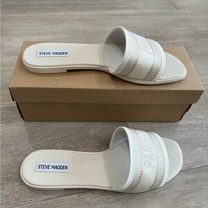 Steve Madden Knox Slide Sz 10 in Color Bone New